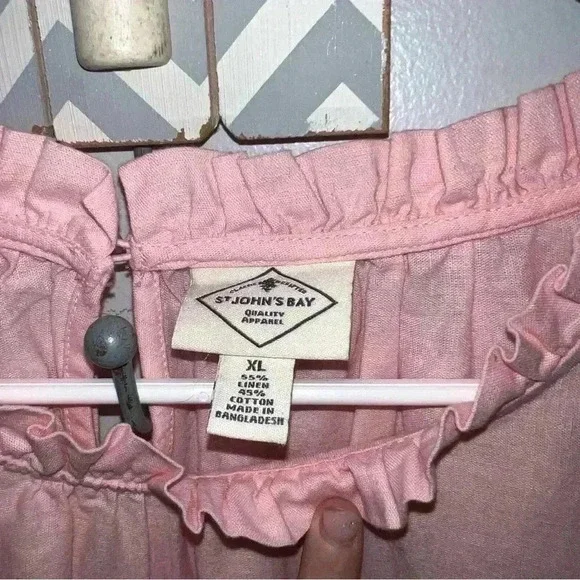 St. John’s Bay Warm Colorblock Linen Sundress, size XL - Picture 5 of 8